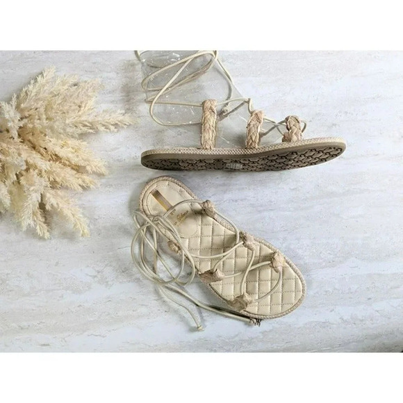 NIB Sam Edelman Zariah 2 Gladiator Sandals Sand Nappa Size 9 M (MSRP $130) - Picture 5 of 8